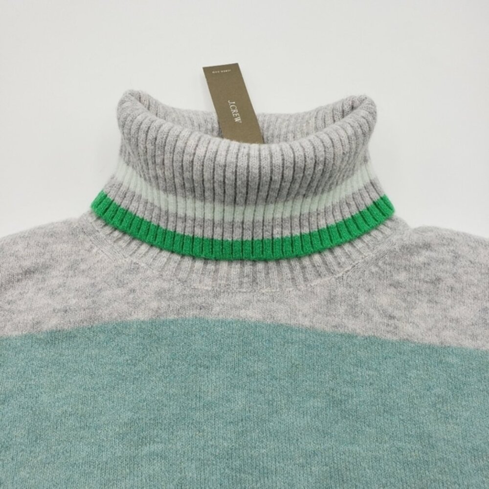 J. Crew Striped Turtleneck Sweater M - Picture 8 of 9